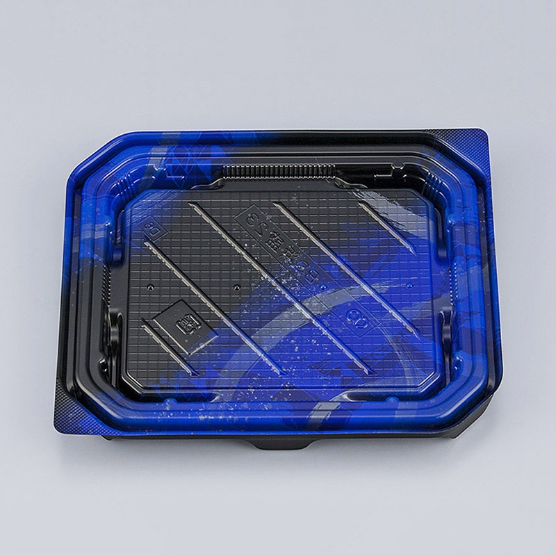 シーピー化成 寿司容器 BS浜盛 本体 23 霧筆青 50枚/袋（ご注文単位18袋）【直送品】