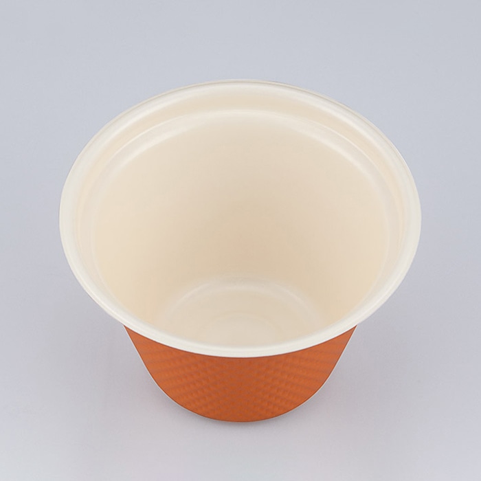 >シーピー化成 スープ容器 TNラティス 本体 135-470 ミルク橙 30枚/袋(ご注文単位30袋)【直送品】