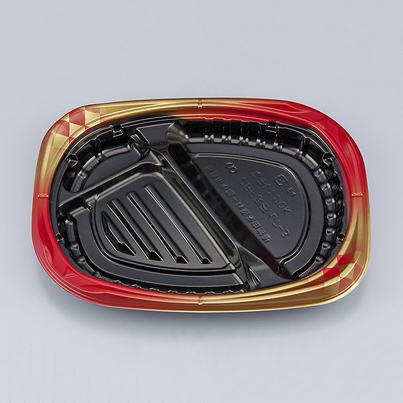 シーピー化成 弁当容器 CBFまろん 本体 7-3 ゴルトBR 50枚/袋（ご注文単位12袋）【直送品】