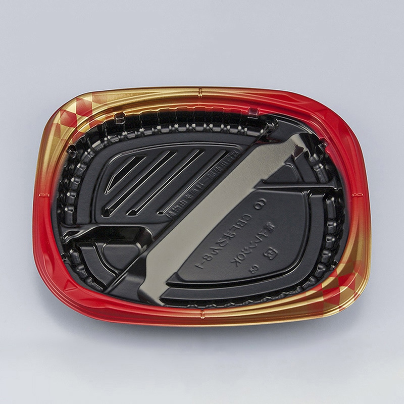 シーピー化成 弁当容器 CBFまろん 本体 8-1 ゴルトBR 50枚/袋(ご注文単位8袋)【直送品】