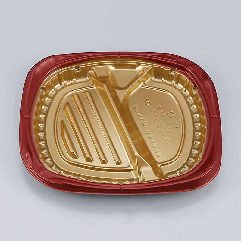 シーピー化成 弁当容器 CBFまろん 本体 8-2 GR 50枚/袋（ご注文単位8袋）【直送品】