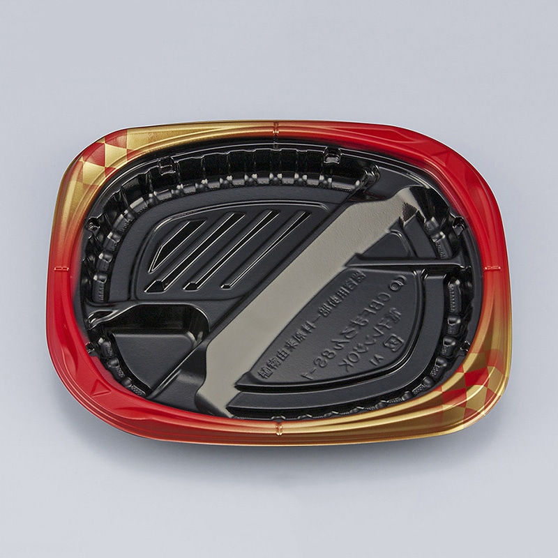 シーピー化成 弁当容器 CBFまろん 本体 8S-1 ゴルトBR 50枚/袋（ご注文単位12袋）【直送品】