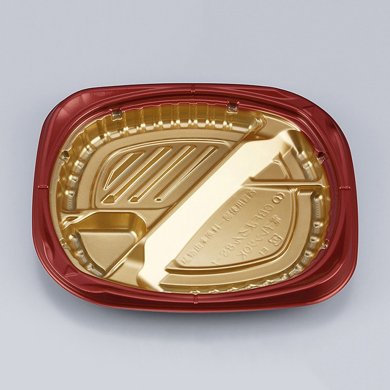 シーピー化成 弁当容器 CBFまろん 本体 8S-1 GR 50枚/袋（ご注文単位12袋）【直送品】