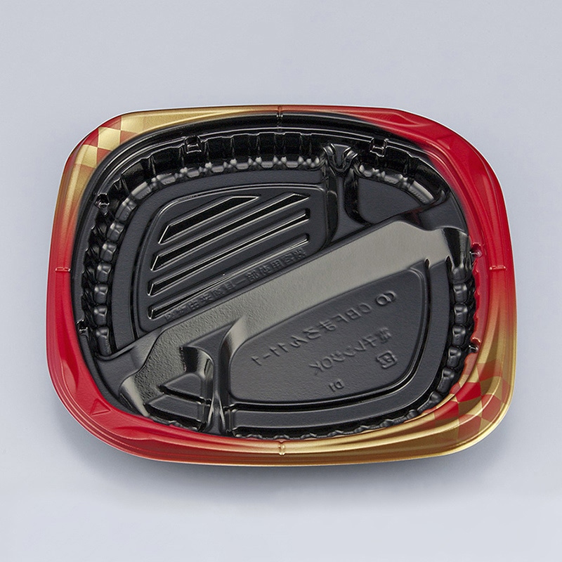 シーピー化成 弁当容器 CBFまろん 本体 11-1 ゴルトBR 50枚/袋(ご注文単位8袋)【直送品】