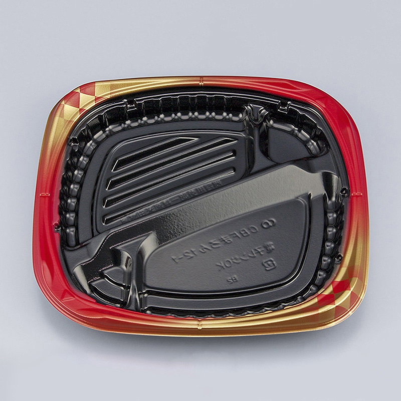 シーピー化成 弁当容器 CBFまろん 本体 12-1 ゴルトBR 50枚/袋（ご注文単位8袋）【直送品】