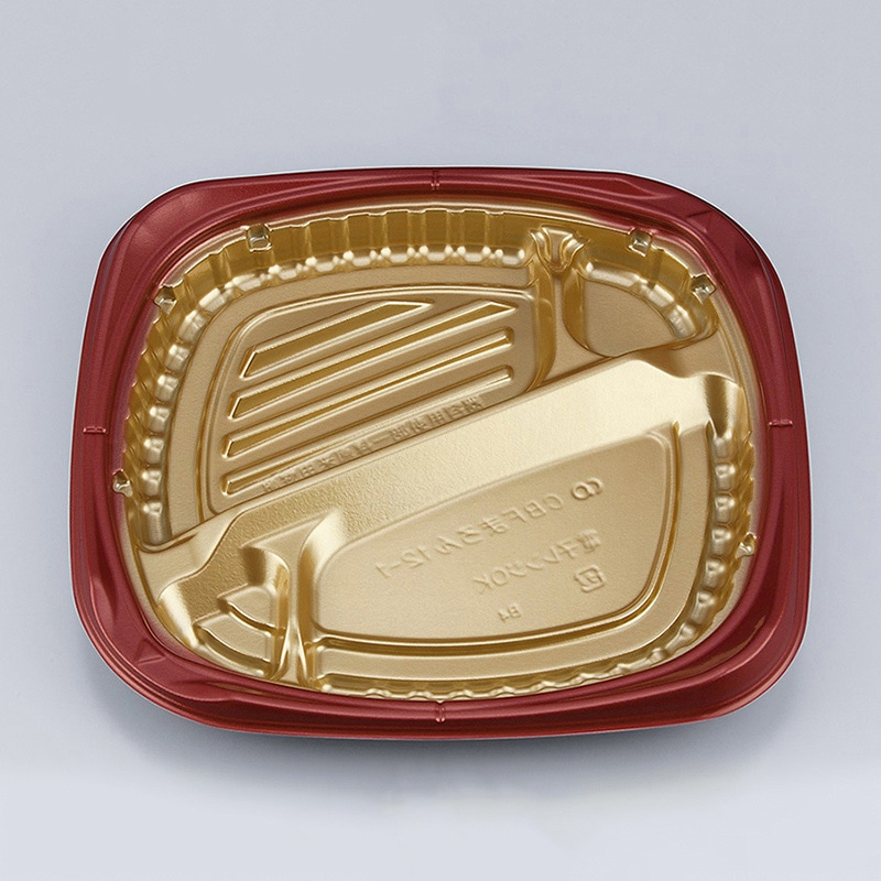 シーピー化成 弁当容器 CBFまろん 本体 12-1 GR 50枚/袋（ご注文単位8袋）【直送品】