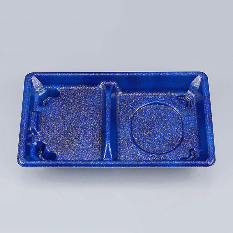 シーピー化成 麺セット容器 SF弁当 本体 65 星雲青 50枚/袋(ご注文単位12袋)【直送品】