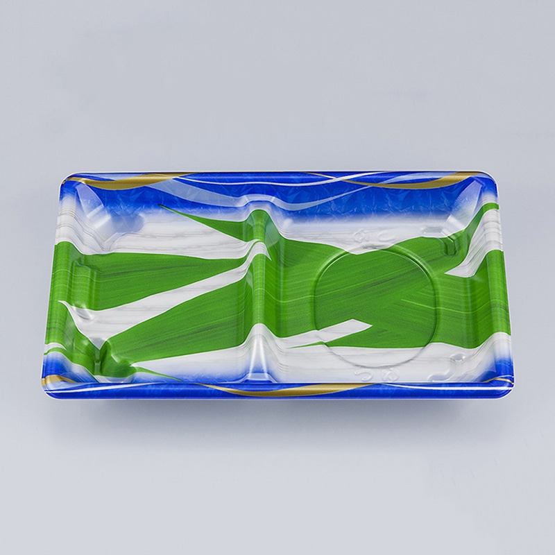 シーピー化成 麺セット容器 SF弁当 本体 65 波笹 50枚/袋(ご注文単位12袋)【直送品】