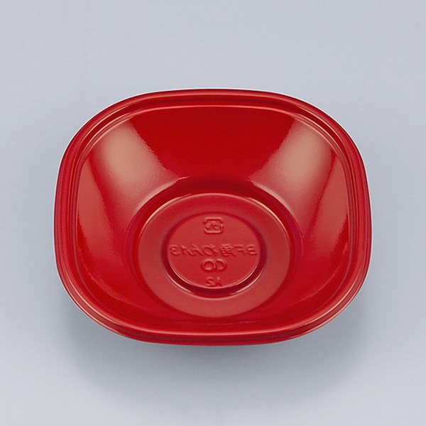 シーピー化成 碗容器 BF角わん 13 朱 50枚/袋（ご注文単位24袋）【直送品】