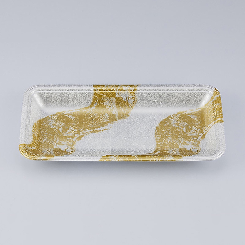 シーピー化成 汎用トレー 新LQ 12-25 玄石金銀 100枚/袋（ご注文単位15袋）【直送品】