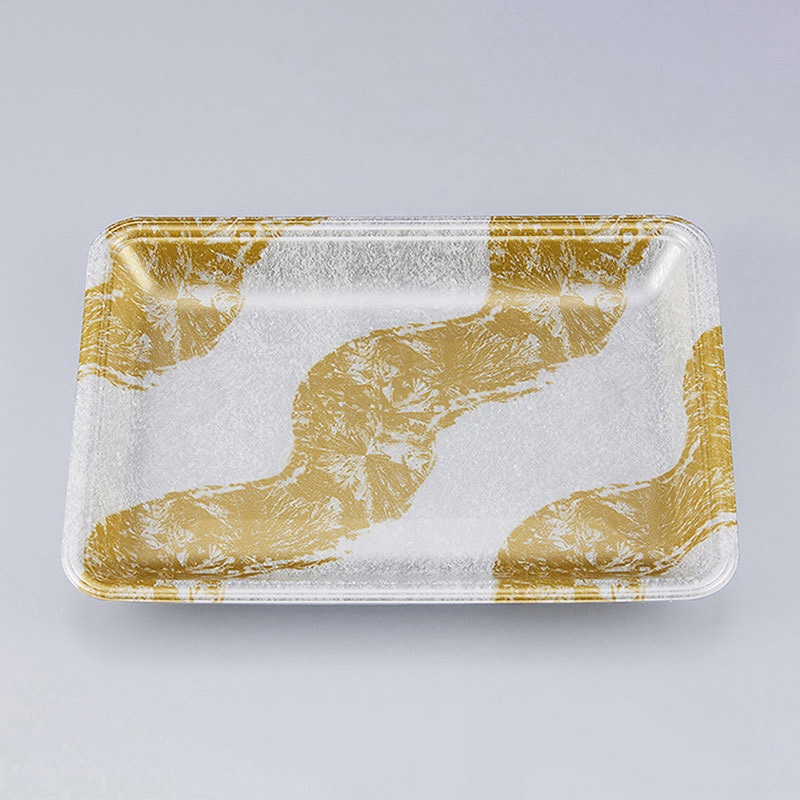 シーピー化成 汎用トレー 新LQ 18-25 玄石金銀 100枚/袋（ご注文単位9袋）【直送品】