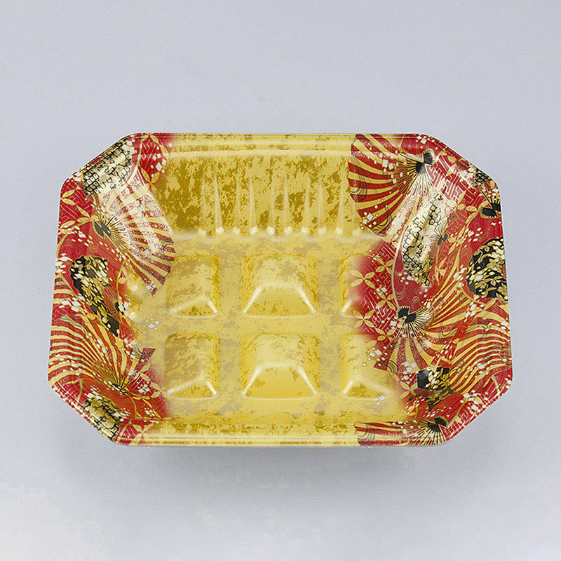 シーピー化成 精肉トレー 新L筏 20-17-37 俊英金 50枚/袋（ご注文単位16袋）【直送品】