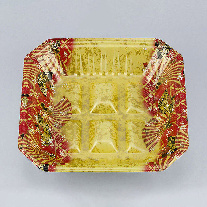 シーピー化成 精肉トレー 新L筏 20-20-37 俊英金 50枚/袋（ご注文単位16袋）【直送品】