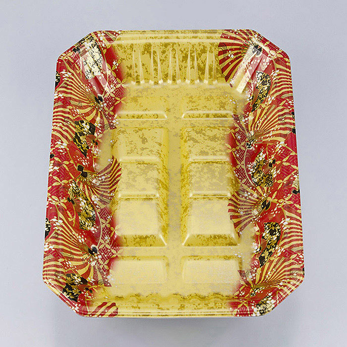 シーピー化成 精肉トレー 新L筏 20-28-37 俊英金 50枚/袋（ご注文単位12袋）【直送品】