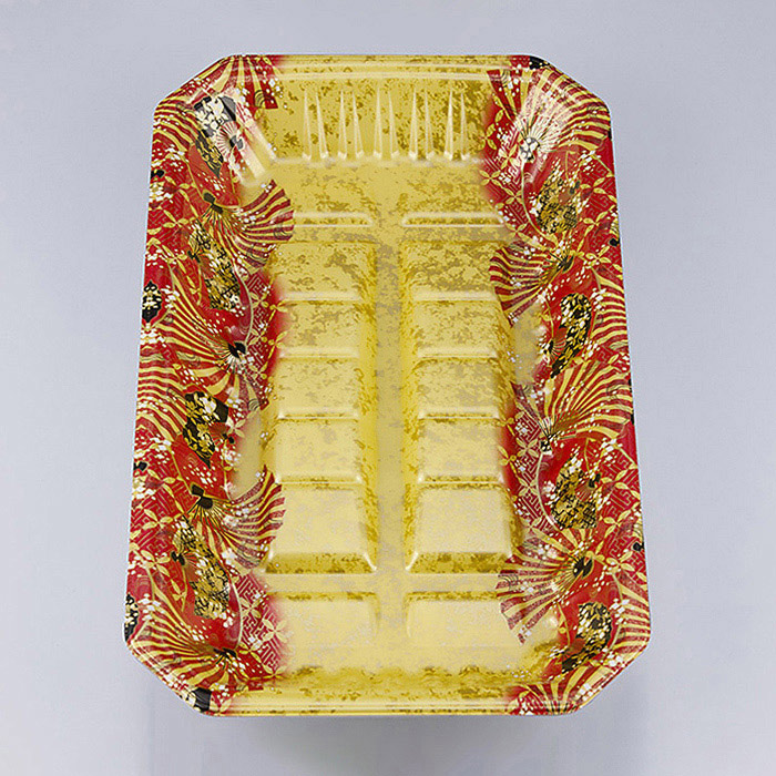 シーピー化成 精肉トレー 新L筏 20-33-37 俊英金 50枚/袋（ご注文単位12袋）【直送品】