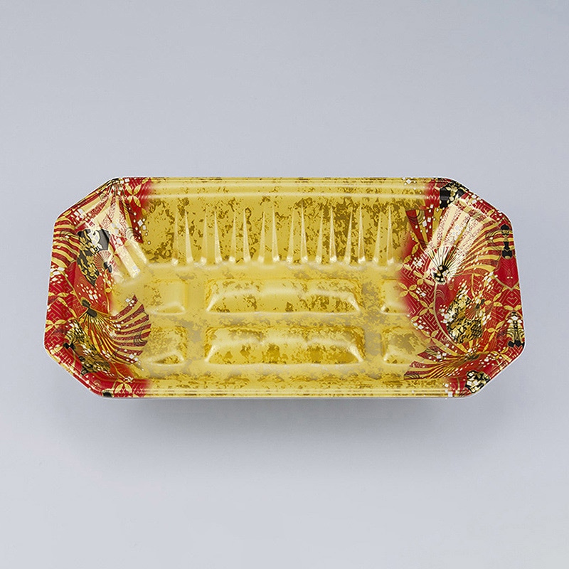 シーピー化成 精肉トレー 新L筏 25-15-37 俊英金 50枚/袋（ご注文単位16袋）【直送品】