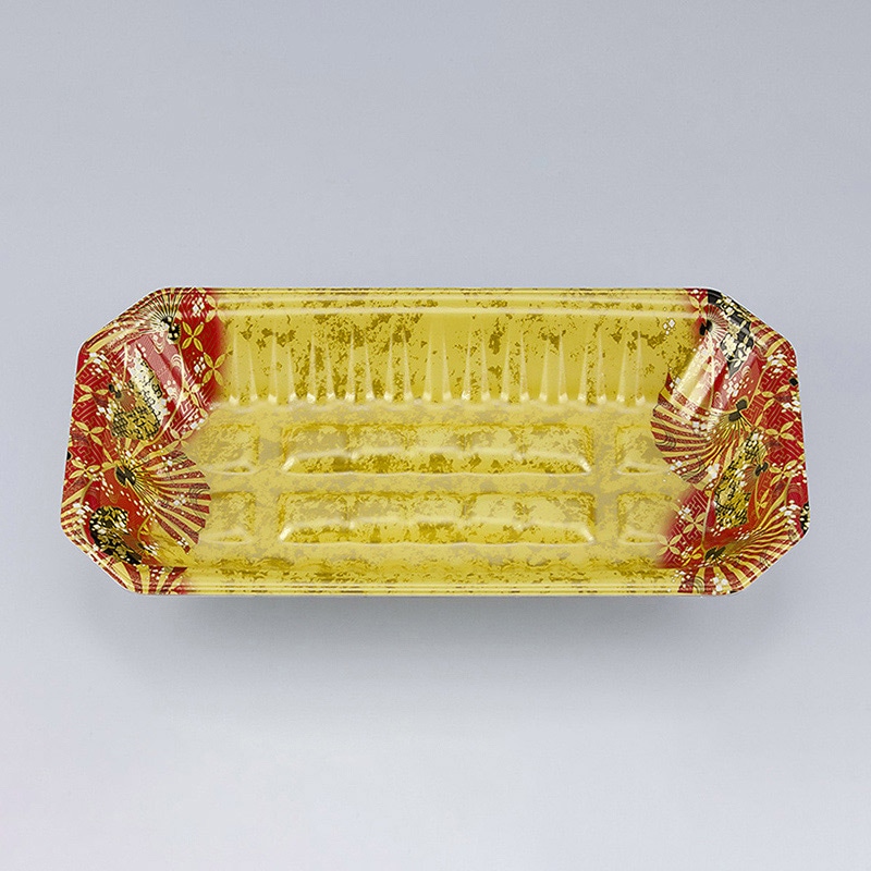 シーピー化成 精肉トレー 新L筏 29-15-37 俊英金 50枚/袋（ご注文単位16袋）【直送品】