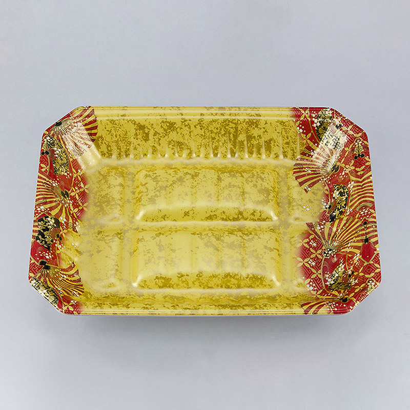 シーピー化成 精肉トレー 新L筏 29-22-37 俊英金 50枚/袋（ご注文単位8袋）【直送品】