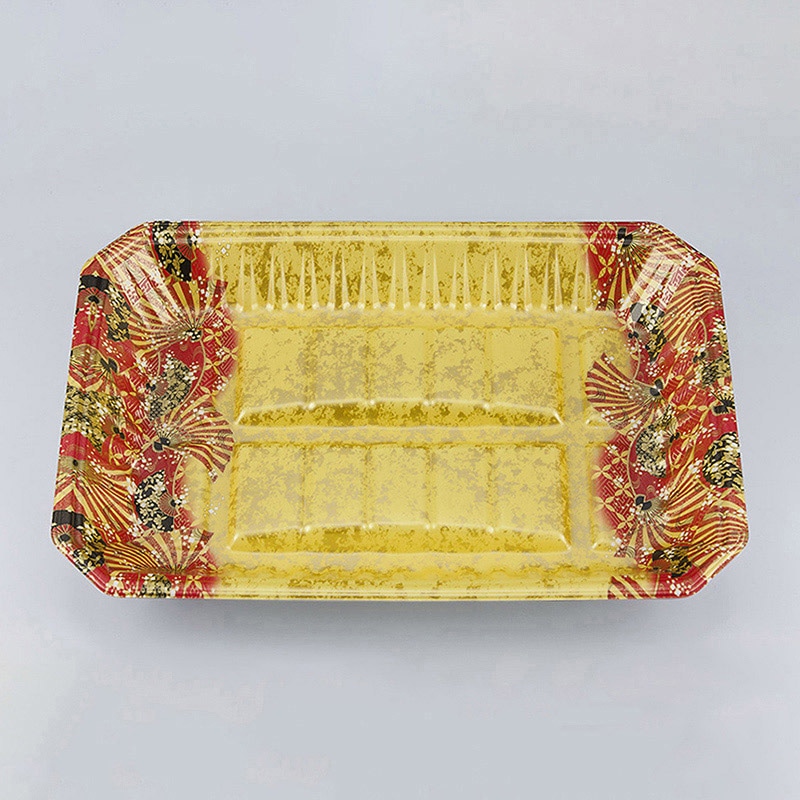 シーピー化成 精肉トレー 新L筏 33-23-37 俊英金 50枚/袋（ご注文単位8袋）【直送品】