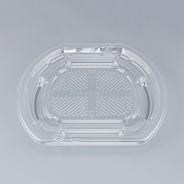 シーピー化成 刺身容器 COP磯浜半月 本体 4平 透明 50枚/袋（ご注文単位12袋）【直送品】