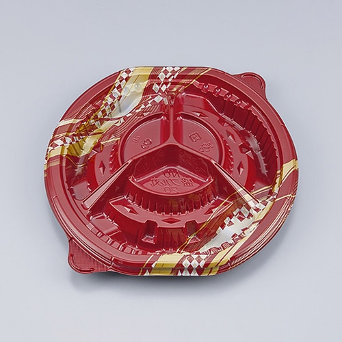 シーピー化成 オードブル容器 NU盛ブル丸 本体 20 エレガ 25枚/袋（ご注文単位18袋）【直送品】