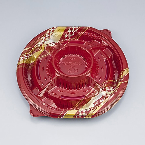 シーピー化成 オードブル容器 NU盛ブル丸 本体 24 エレガ 10枚/袋（ご注文単位30袋）【直送品】