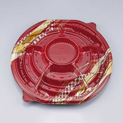 シーピー化成 オードブル容器 NU盛ブル丸 本体 30 エレガ 10枚/袋（ご注文単位20袋）【直送品】