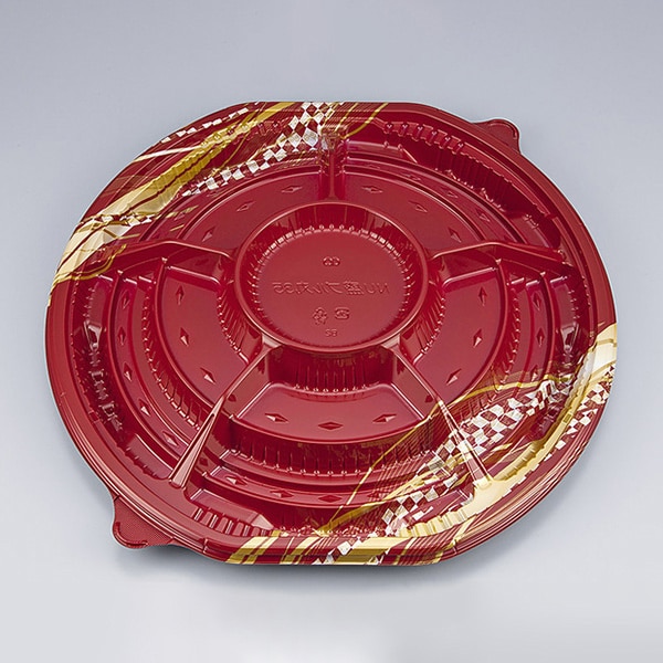 シーピー化成 オードブル容器 NU盛ブル丸 本体 35 エレガ 10枚/袋（ご注文単位12袋）【直送品】