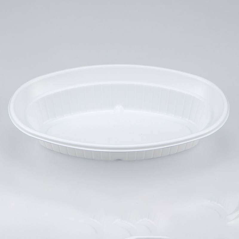 シーピー化成 カレー容器　CBH-214　本体  ホワイト 50枚/袋（ご注文単位24袋）【直送品】