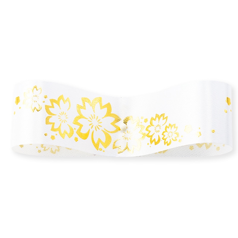 東京リボン リボン　ゴールドフロール　13300 24×19.5 #1　シロ 1巻（ご注文単位1巻）【直送品】