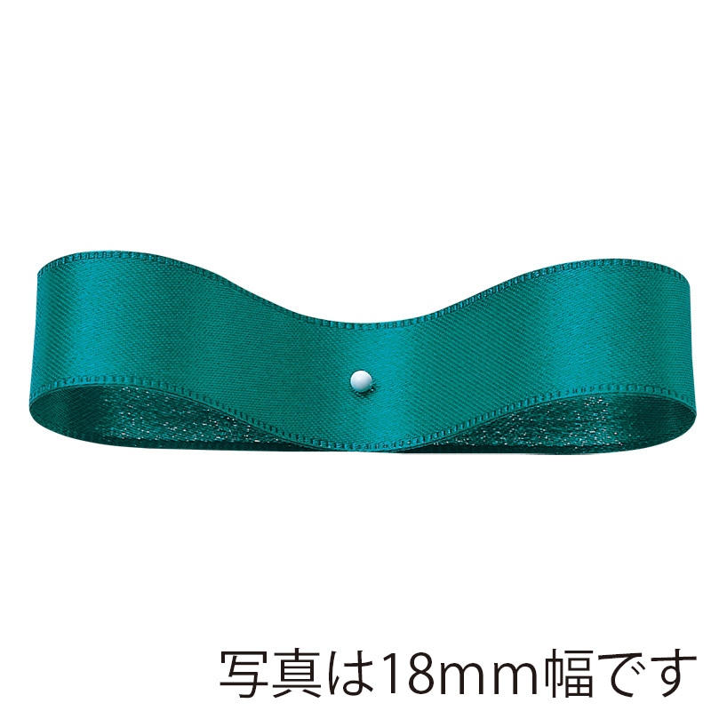 東京リボン リボン　DSサテン　28801 3×60 #33　ティールグリーン 1巻（ご注文単位1巻）【直送品】