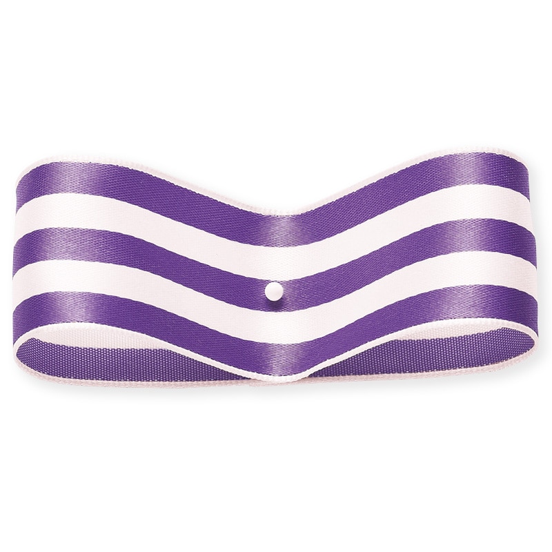 東京リボン ワイヤー入リボン　SUシュガーストライプ37125 30×15 #9　ヴィオレ 1巻（ご注文単位1巻）【直送品】