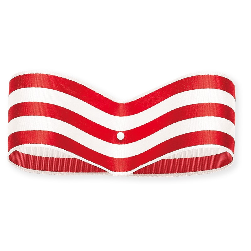 東京リボン ワイヤー入リボン　SUシュガーストライプ37125 30×15 #11　ルージュレッド 1巻（ご注文単位1巻）【直送品】