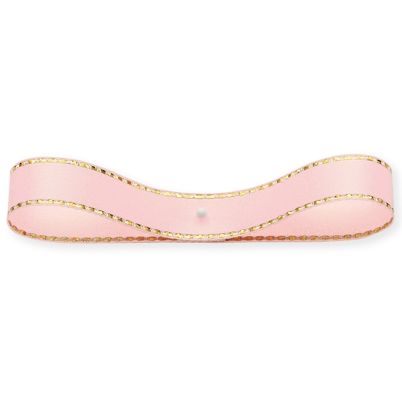 東京リボン リボン グリッターWサテンゴールド 33116 12×20 #163 ベビーピンク 1巻(ご注文単位1巻)【直送品】