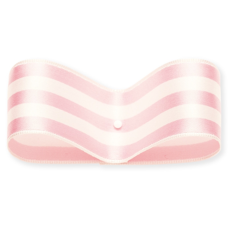 東京リボン ワイヤー入リボン　SUシュガーストライプ37125 30×15 #2　チェリーピンク 1巻（ご注文単位1巻）【直送品】