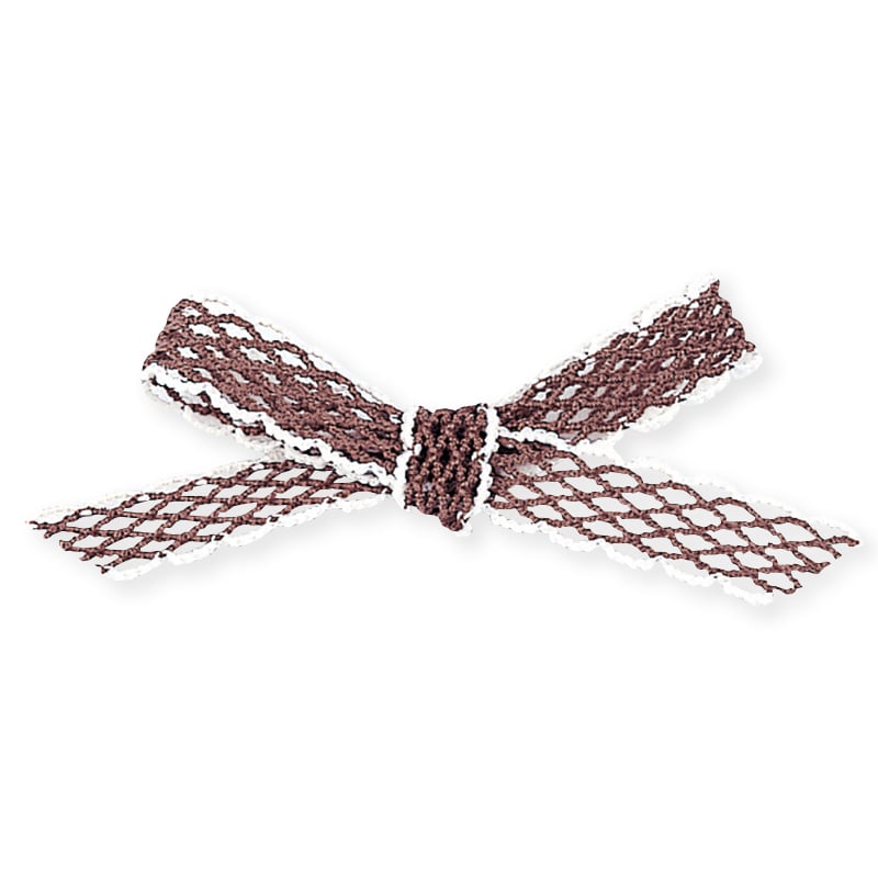 東京リボン リボン　ラティス　37811 8×12 #10　チョコ 1巻（ご注文単位1巻）【直送品】