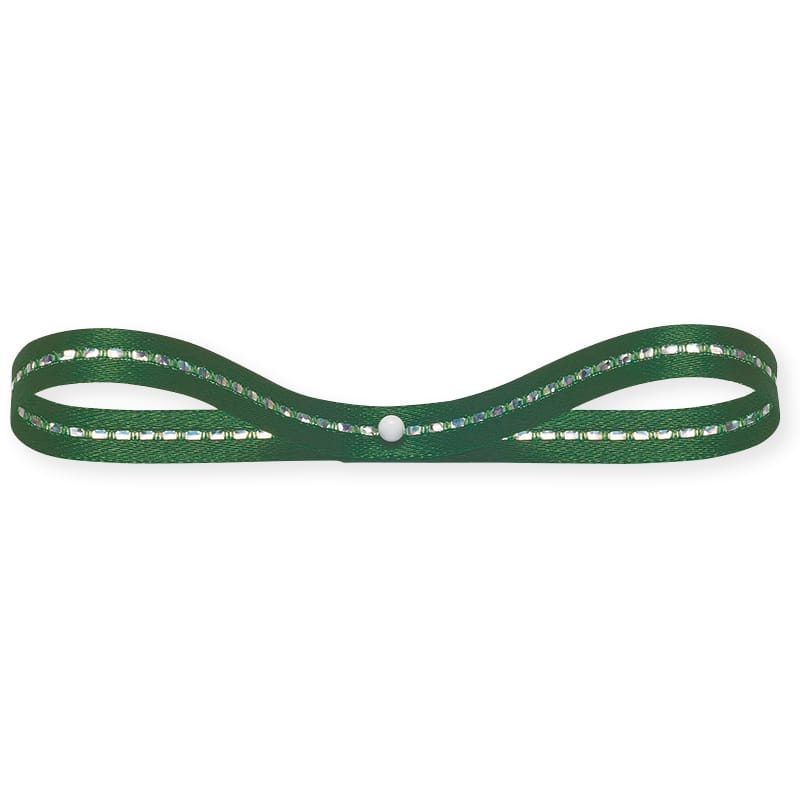 東京リボン リボン　グリッターWサテン　33111 6×20 #16　グリーン 1巻（ご注文単位1巻）【直送品】