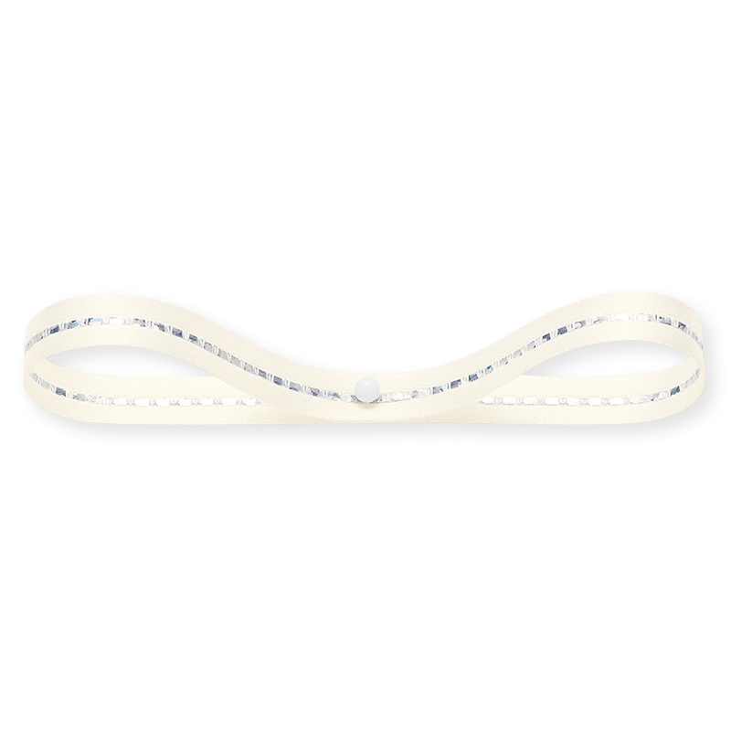 東京リボン リボン　グリッターWサテン　33111 6×20 #56　アイボリー 1巻（ご注文単位1巻）【直送品】