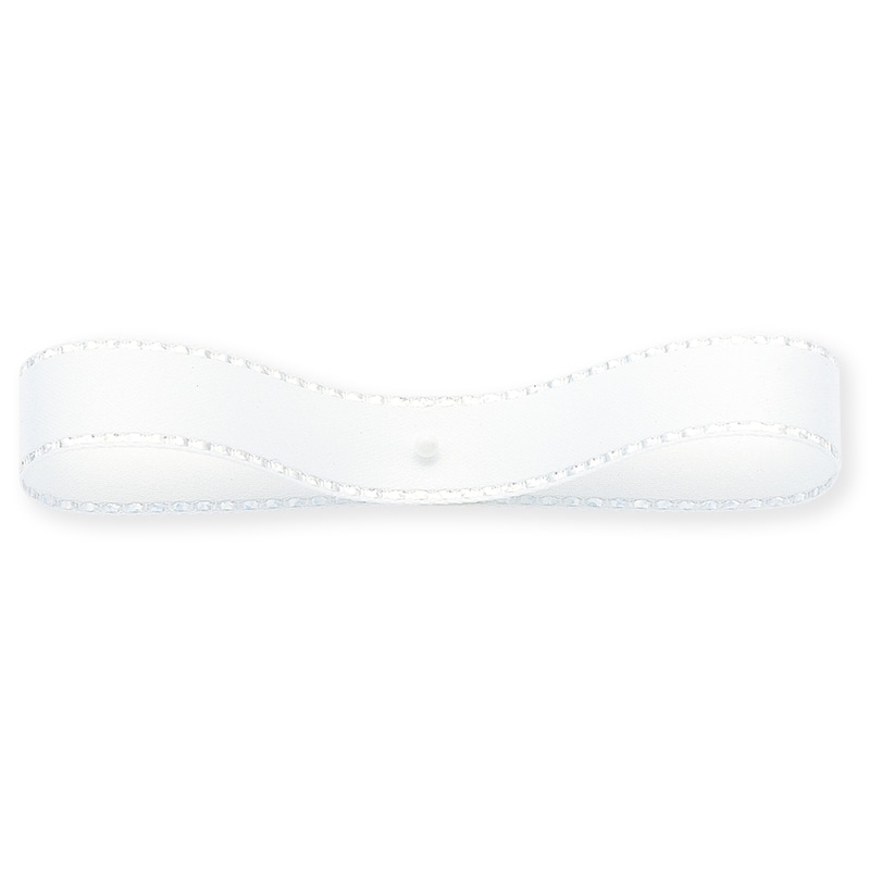 東京リボン リボン　グリッターWサテン　33112 12×20 #1　ホワイト 1巻（ご注文単位1巻）【直送品】