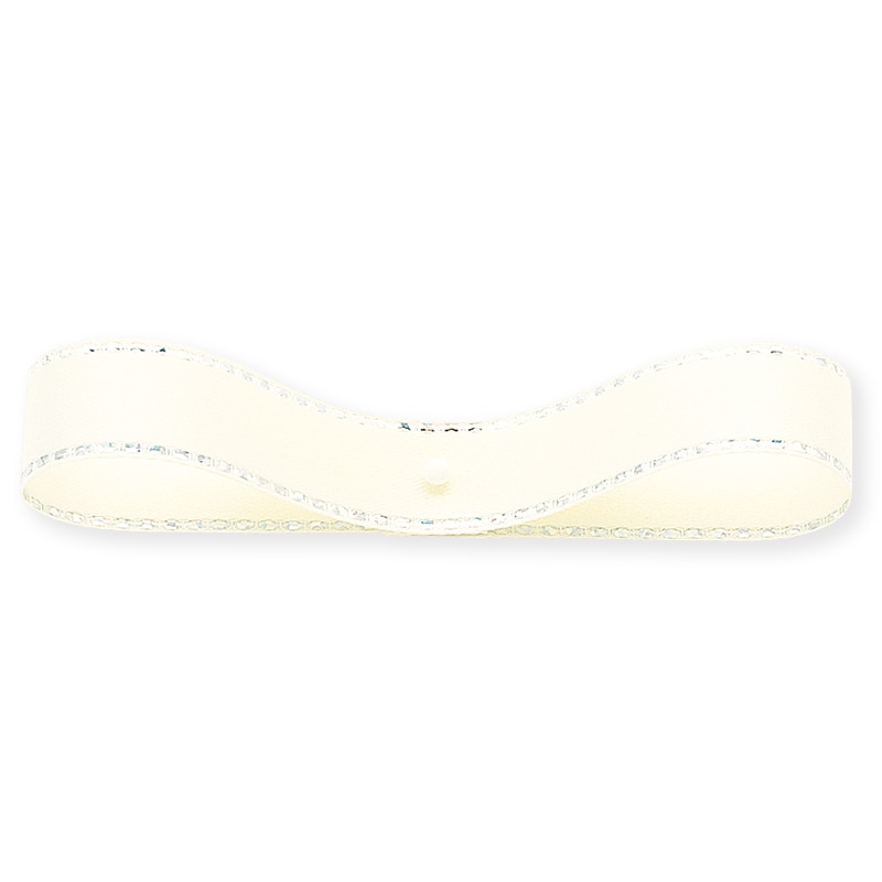 東京リボン リボン　グリッターWサテン　33112 12×20 #56　アイボリー 1巻（ご注文単位1巻）【直送品】