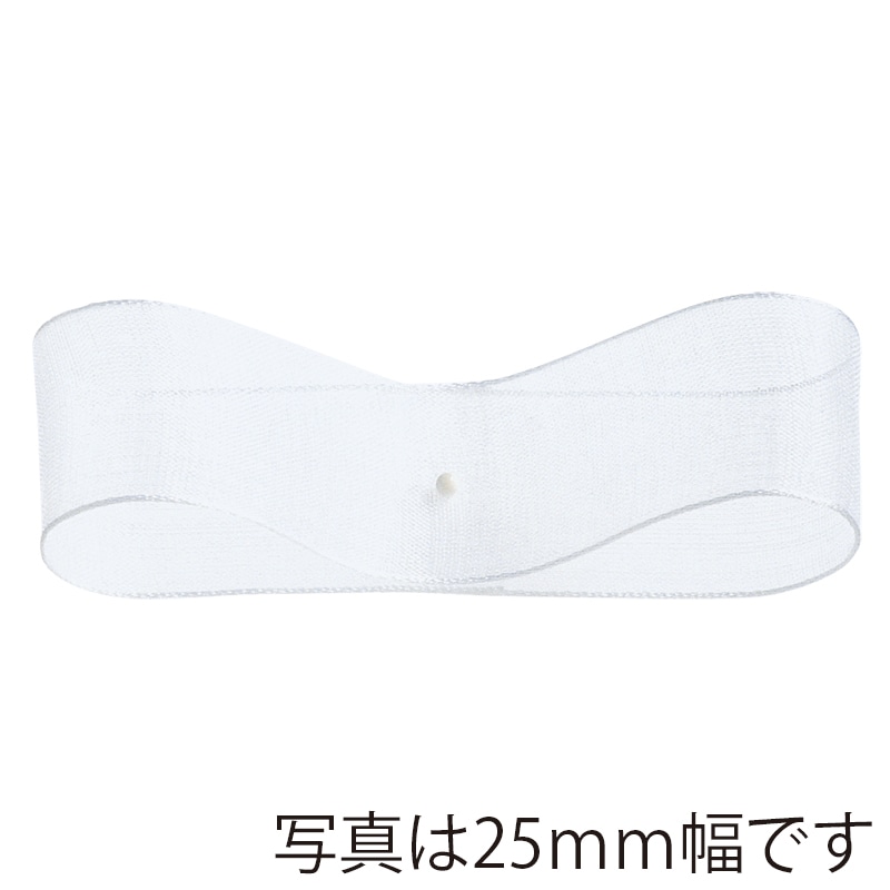 東京リボン リボン　エッジドオーガンジー　31600 12×30 #01 1巻（ご注文単位1巻）【直送品】