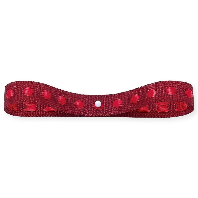 東京リボン リボン　ドットグログラン　31902 10×20 #13　ダークレッド＆チェリー 1巻（ご注文単位1巻）【直送品】