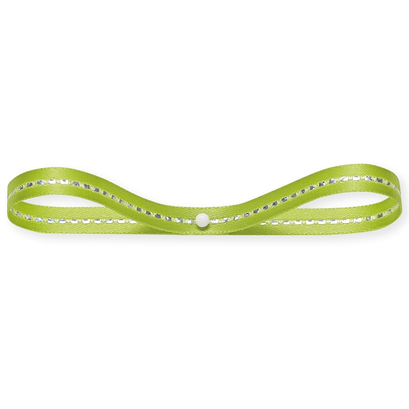 東京リボン リボン グリッターWサテン 33111 6×20 #27 ライムグリーン 1巻(ご注文単位1巻)【直送品】