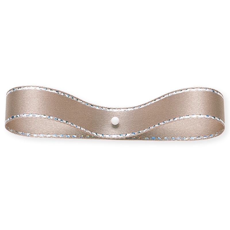 東京リボン リボン グリッターWサテン 33112 12×20 #24 サンドベージュ 1巻(ご注文単位1巻)【直送品】