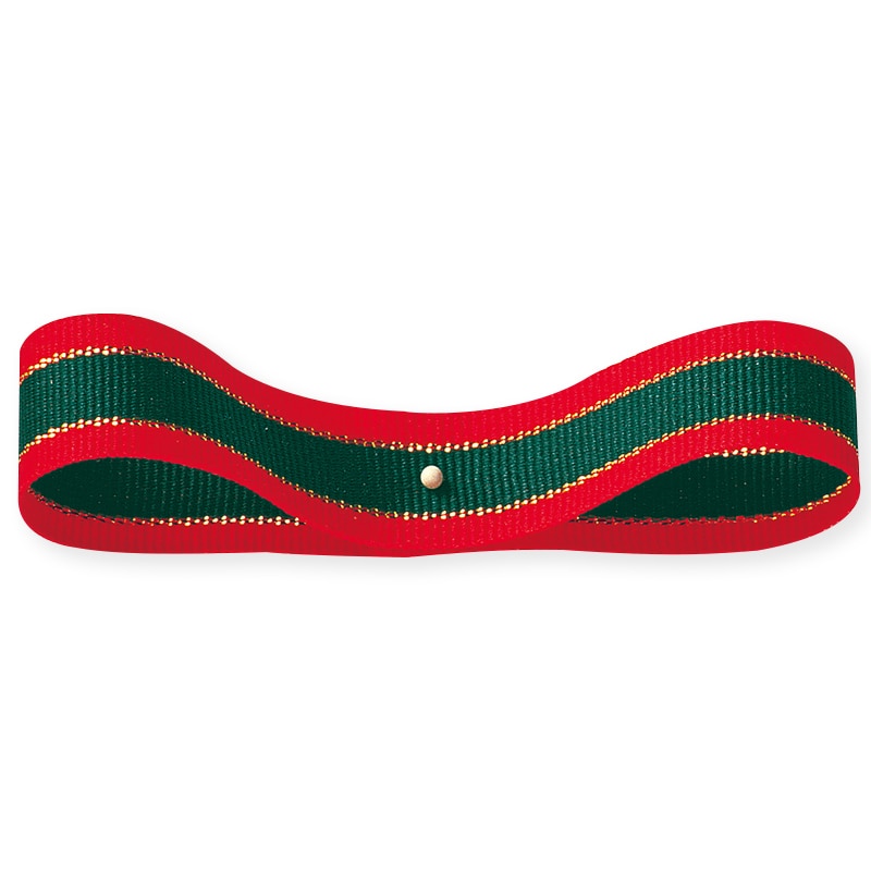 東京リボン リボン ノエル 35240 10×20 #1 アカ/グリーン 1巻(ご注文単位1巻)【直送品】