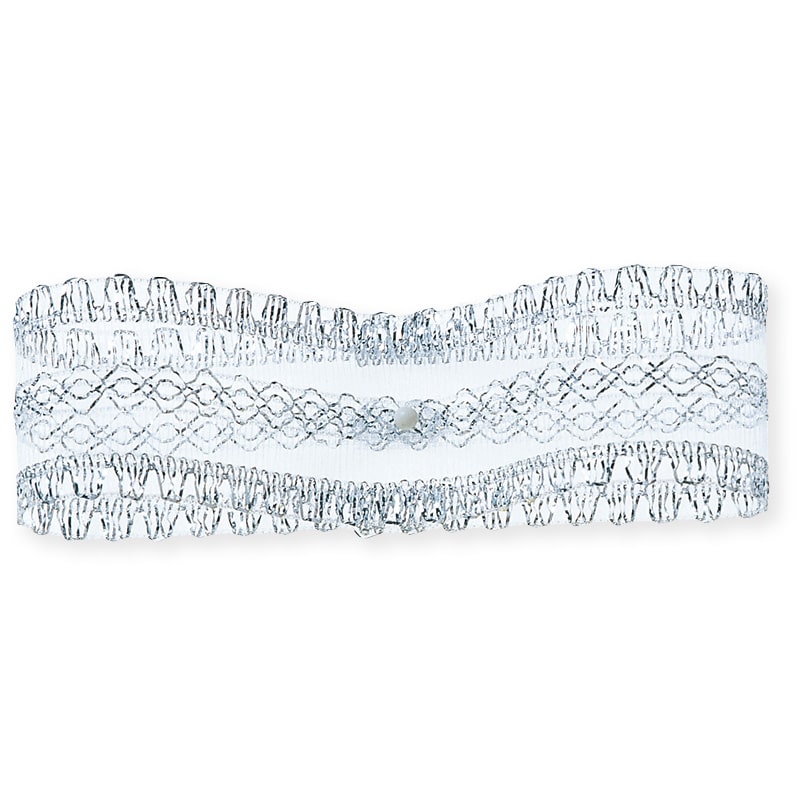 東京リボン リボン デイジーレース 36700 25×30 #45 シルバー 1巻(ご注文単位1巻)【直送品】