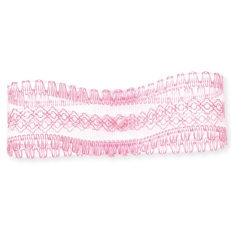 東京リボン リボン　デイジーレース　36700 25×30 #60　チェリーピンク 1巻（ご注文単位1巻）【直送品】