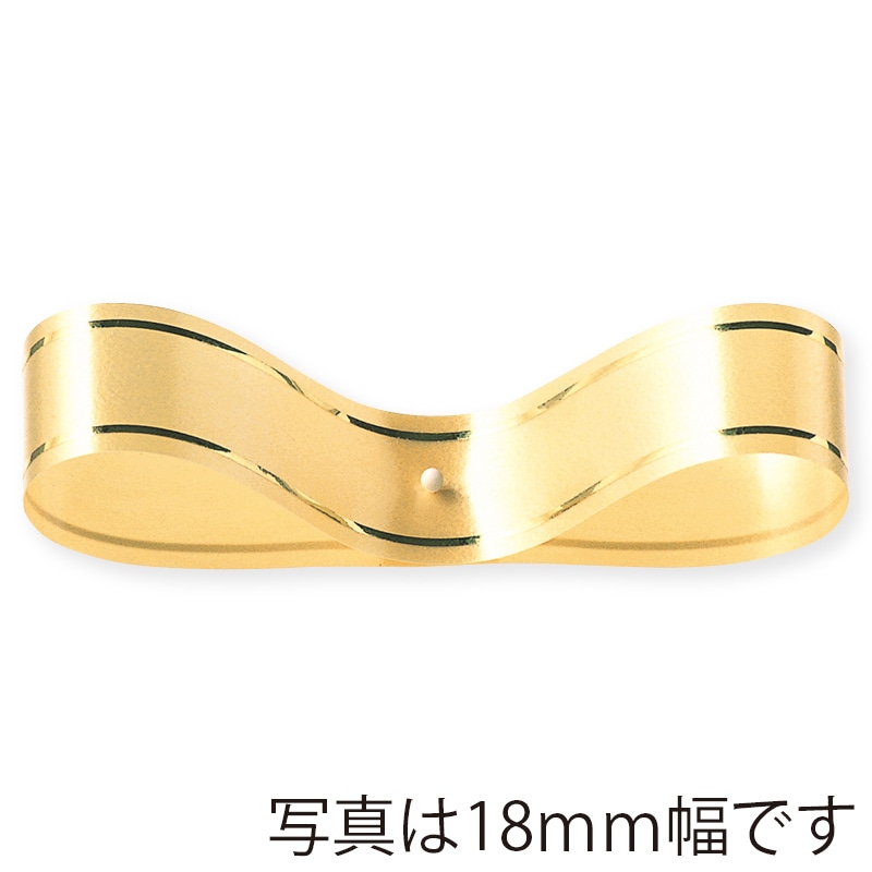 東京リボン リボン　PPリボン金線入リ　37600 12×120 #2　ゴールド 1巻（ご注文単位1巻）【直送品】