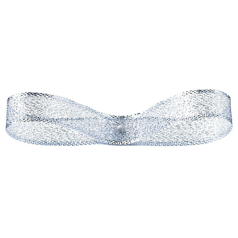 東京リボン リボン　トップメタル　40350 12×30 #2　シルバー 1巻（ご注文単位1巻）【直送品】