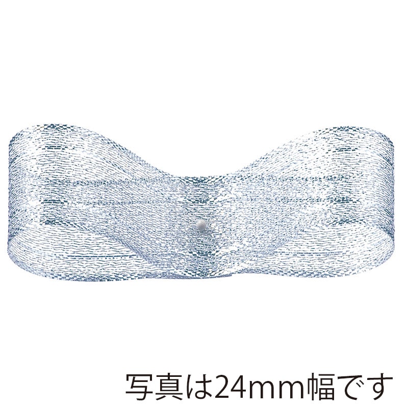 東京リボン リボン　トップメタル　40380 36×30 #2　シルバー 1巻（ご注文単位1巻）【直送品】